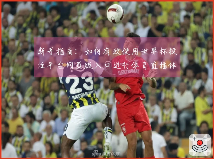 新手指南：如何有效使用世界杯投注平台网页版入口进行体育直播体验